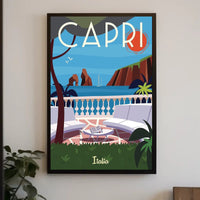 Capri Island Scenic Art Travel Poster PosterGoat