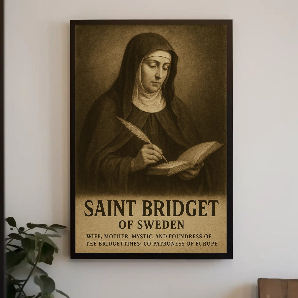 Saint Bridget Of Sweden Poster