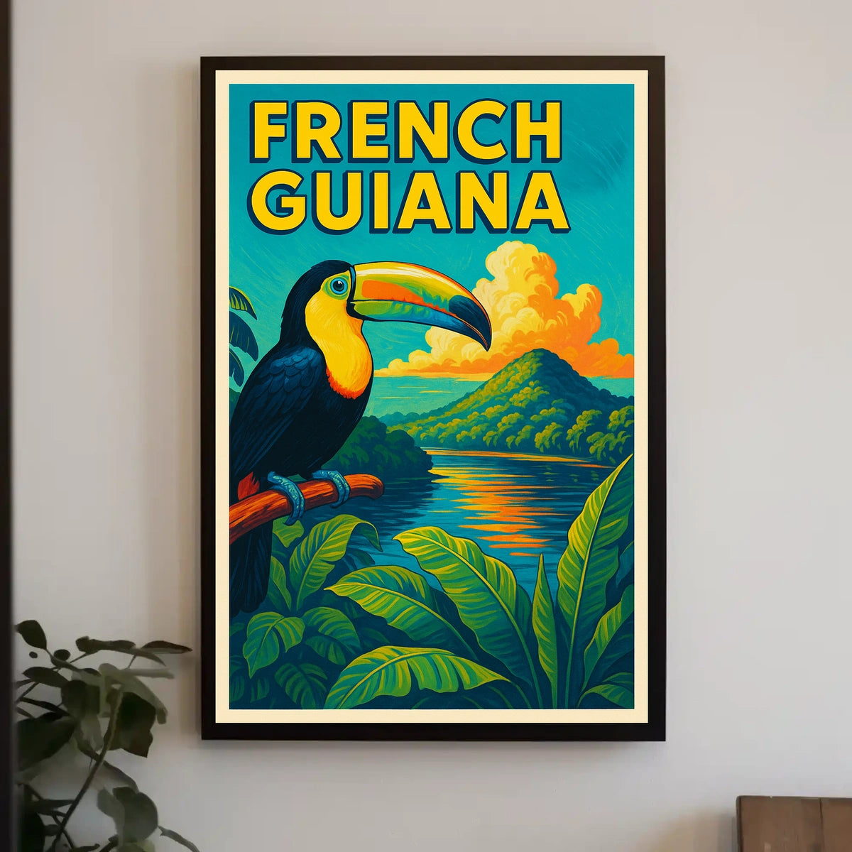 French Guiana Tropical Paradise Poster