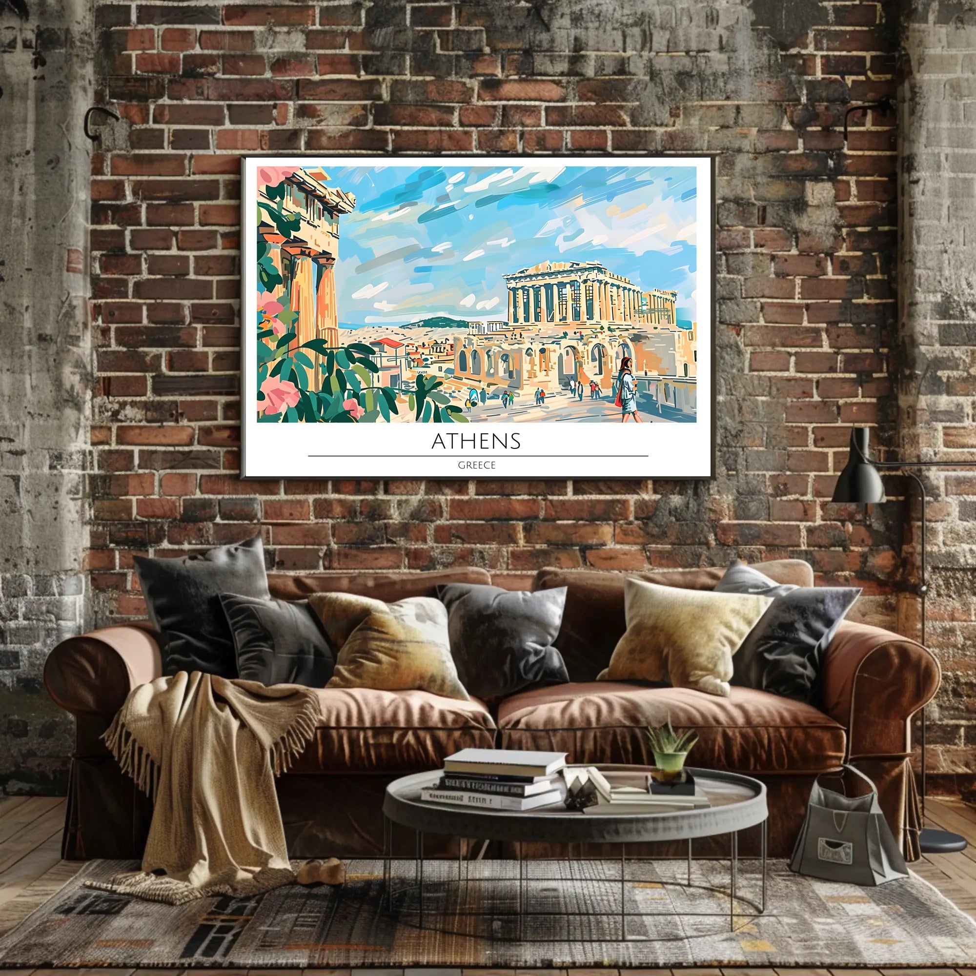 Athens Travel Poster