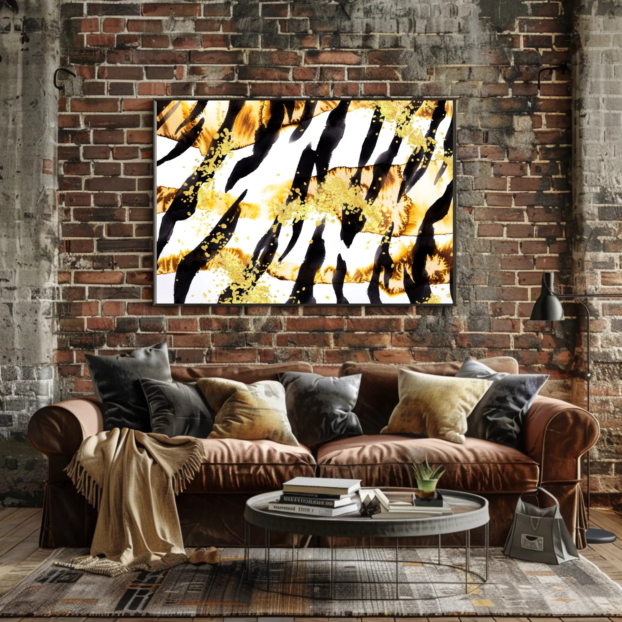 Abstract Gold and Black Art Poster