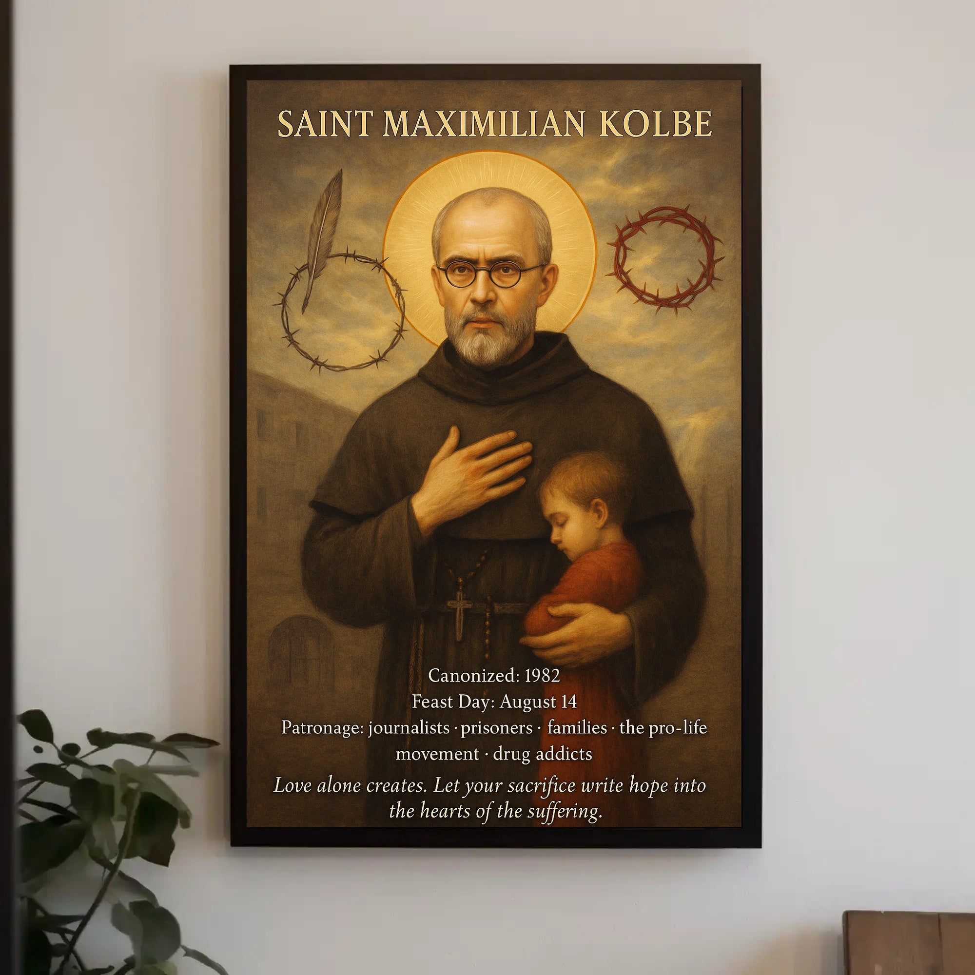Saint Maximilian Kolbe Poster PosterGoat