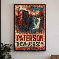 Paterson Heritage Travel Typography Collector Poster