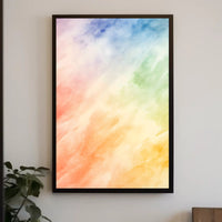 Watercolor Abstract Poster Colorful Modern Wall Art