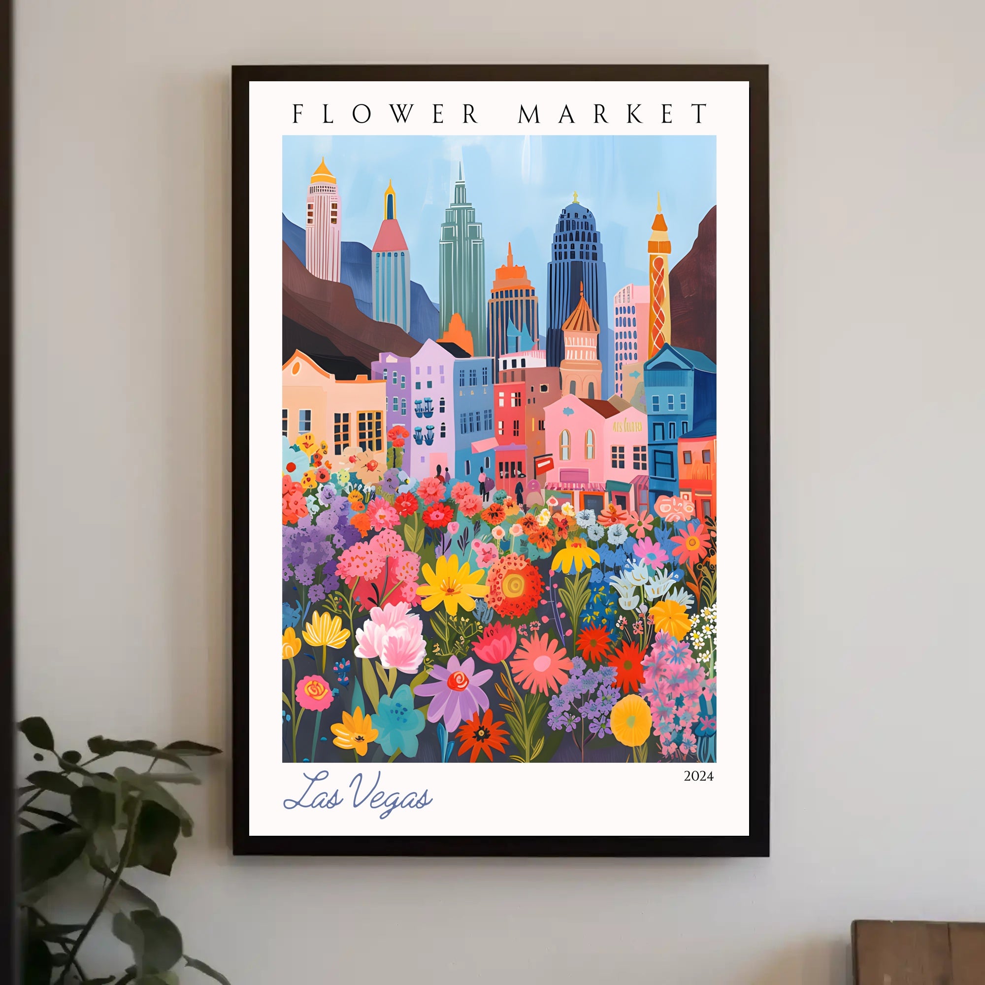 Las Vegas Flower Market 2024 Poster PosterGoat