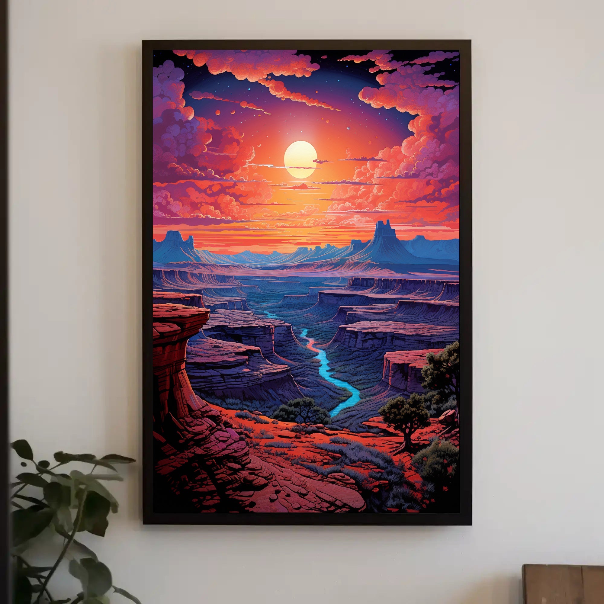 Canyon Sunset Serenity Poster PosterGoat