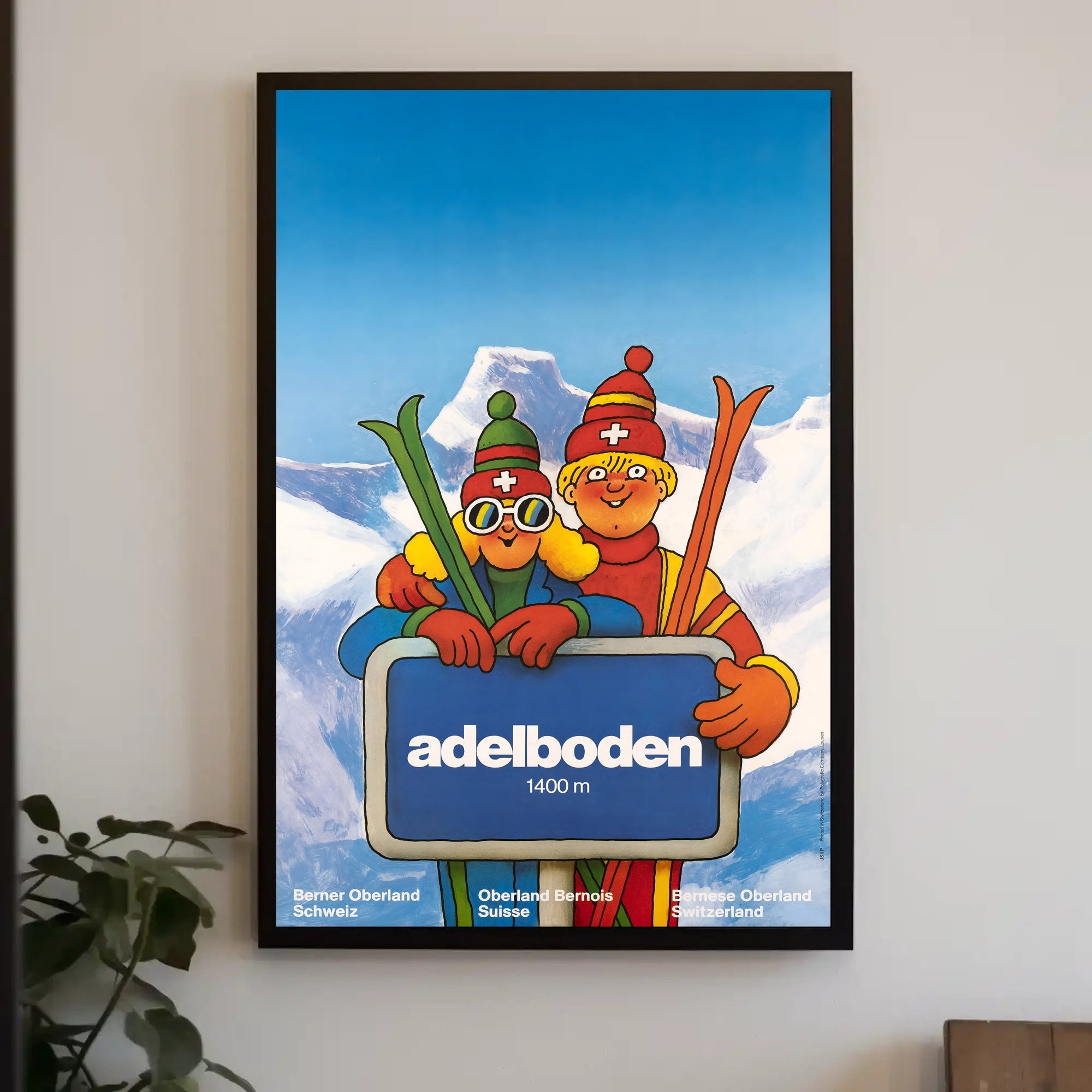 Winter Fun in Adelboden Poster PosterGoat