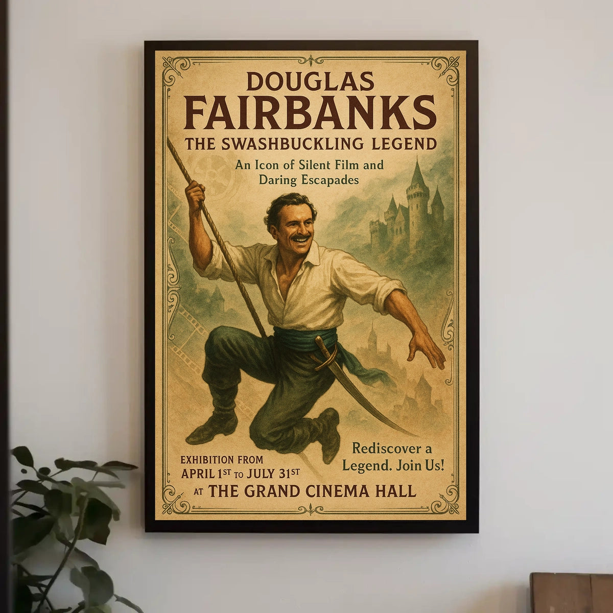 Douglas Fairbanks The Swashbuckling Legend Poster