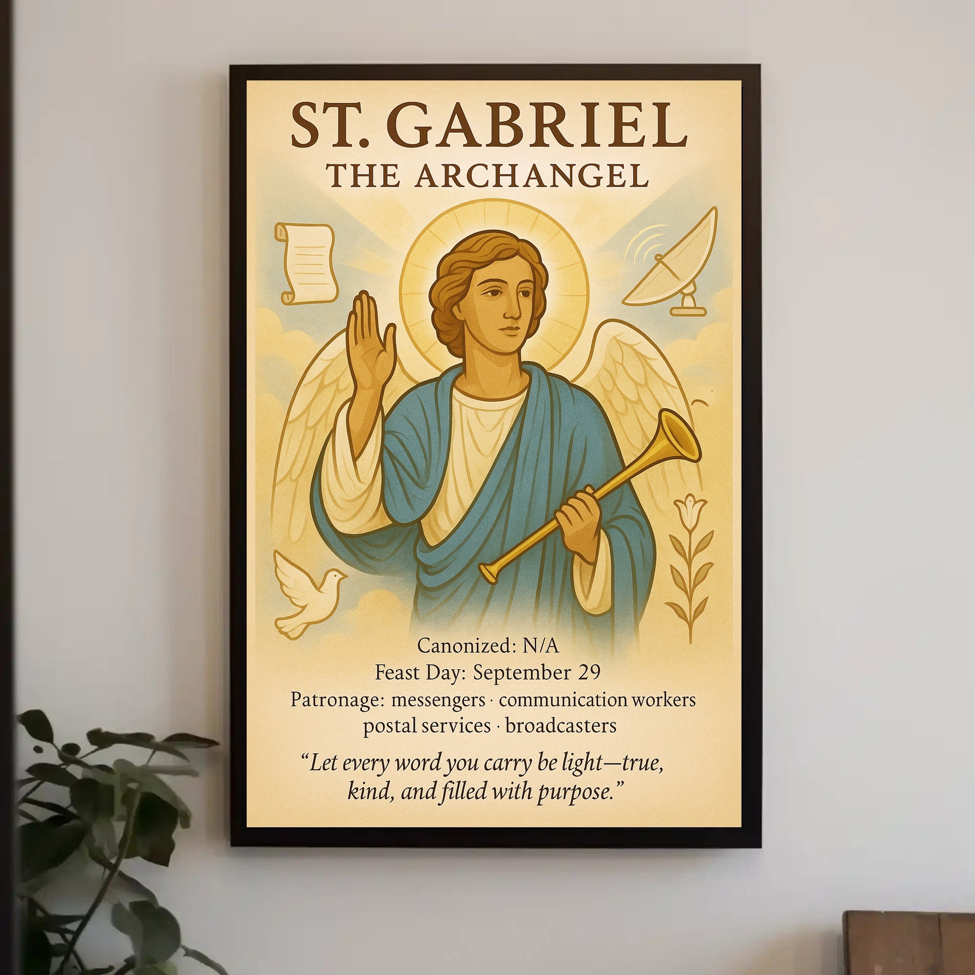 St. Gabriel the Archangel Poster PosterGoat