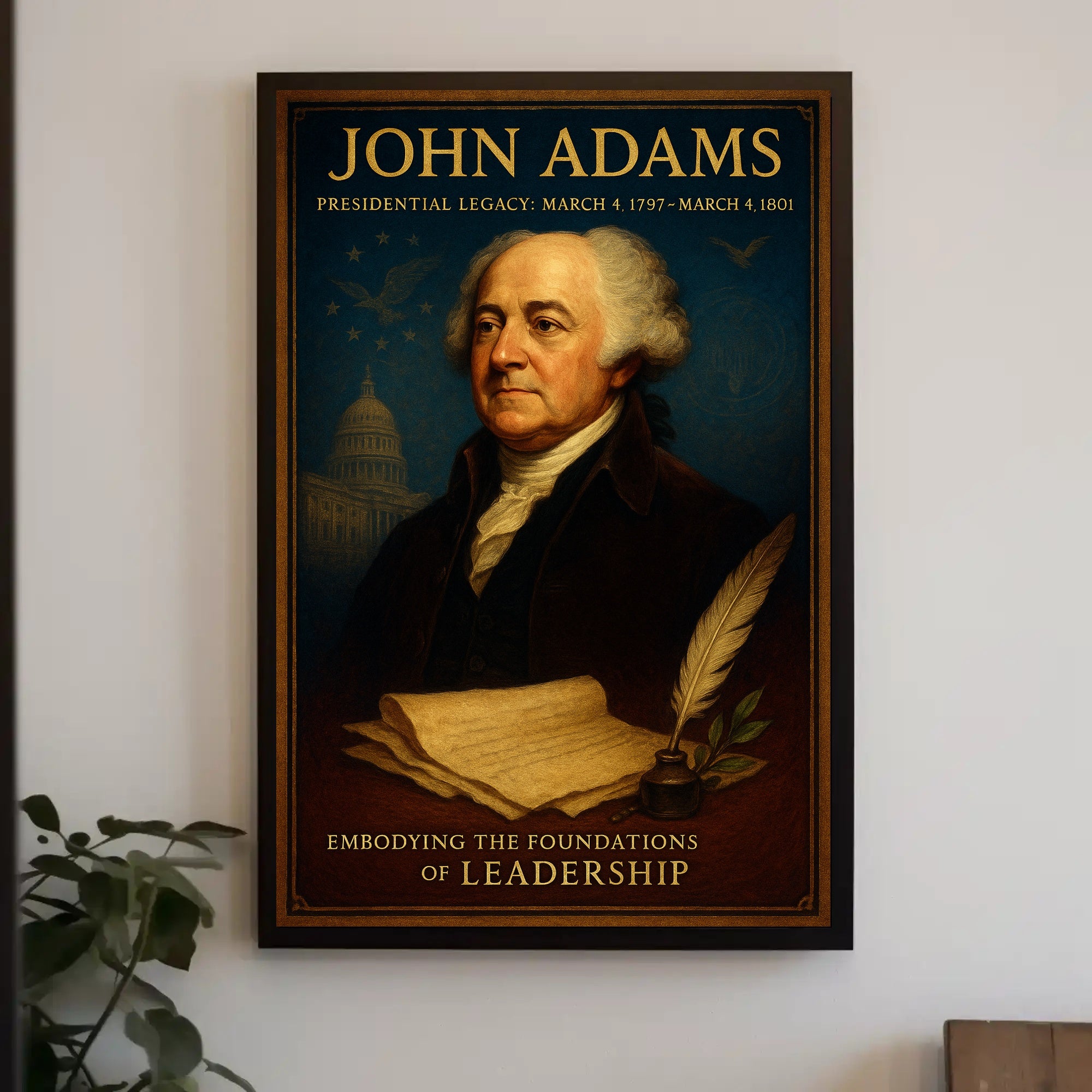 John Adams 2nd President Poster PosterGoat
