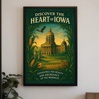 Discover The Heart Of Iowa Poster