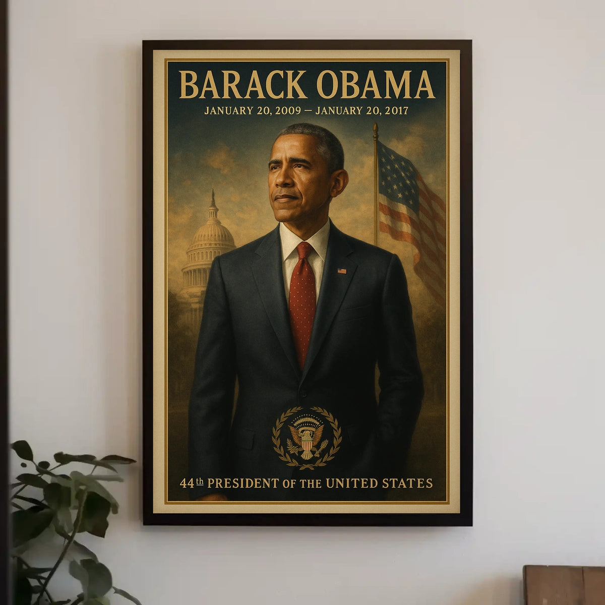 Presidential Portrait Art in Political or Propaganda Poster