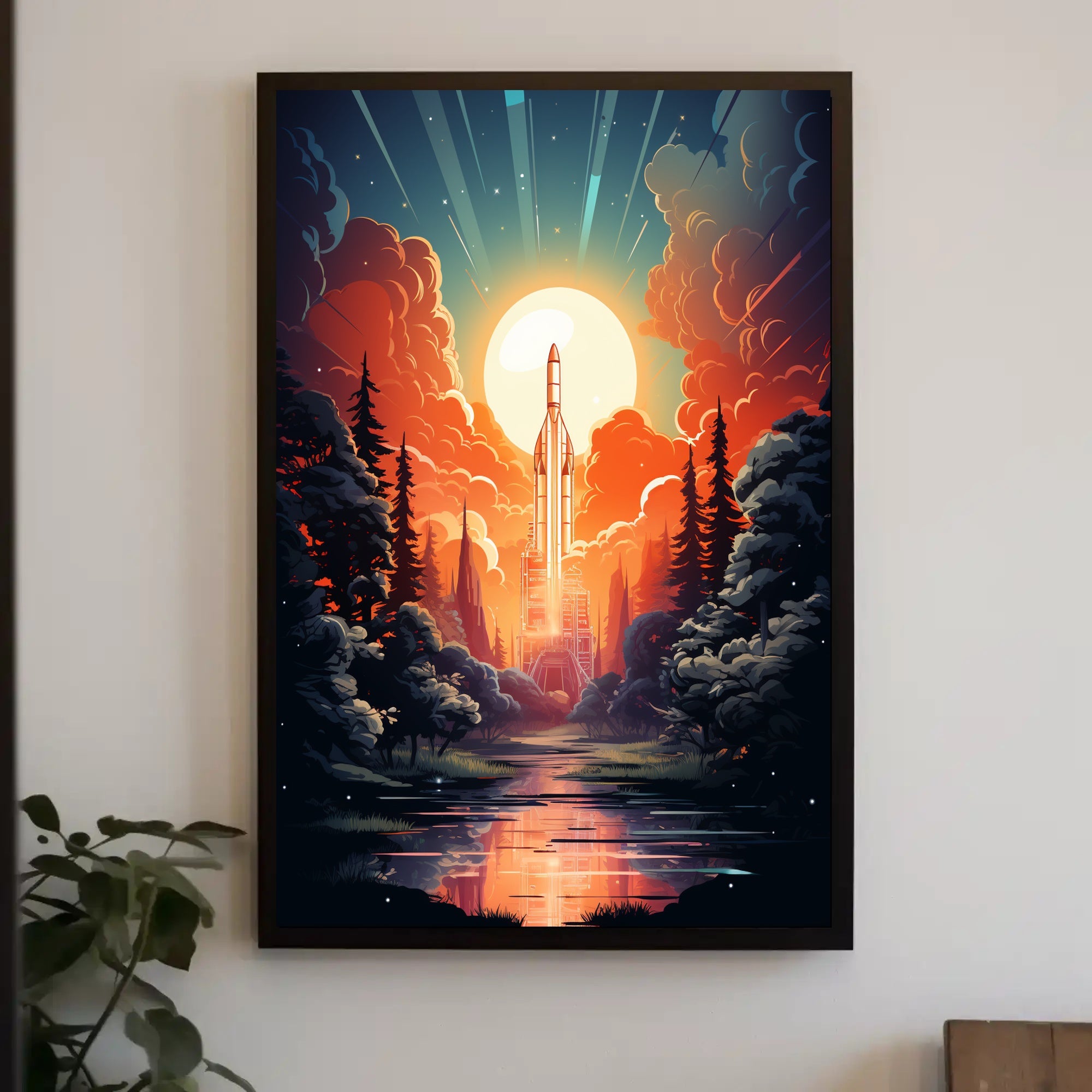 Celestial Launch Poster