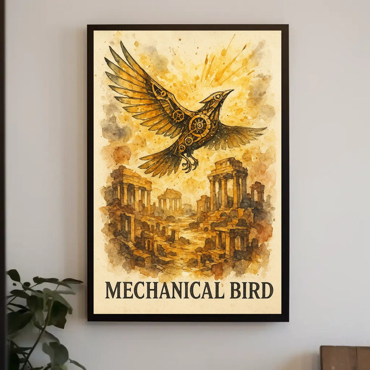 Mechanical Bird Poster
