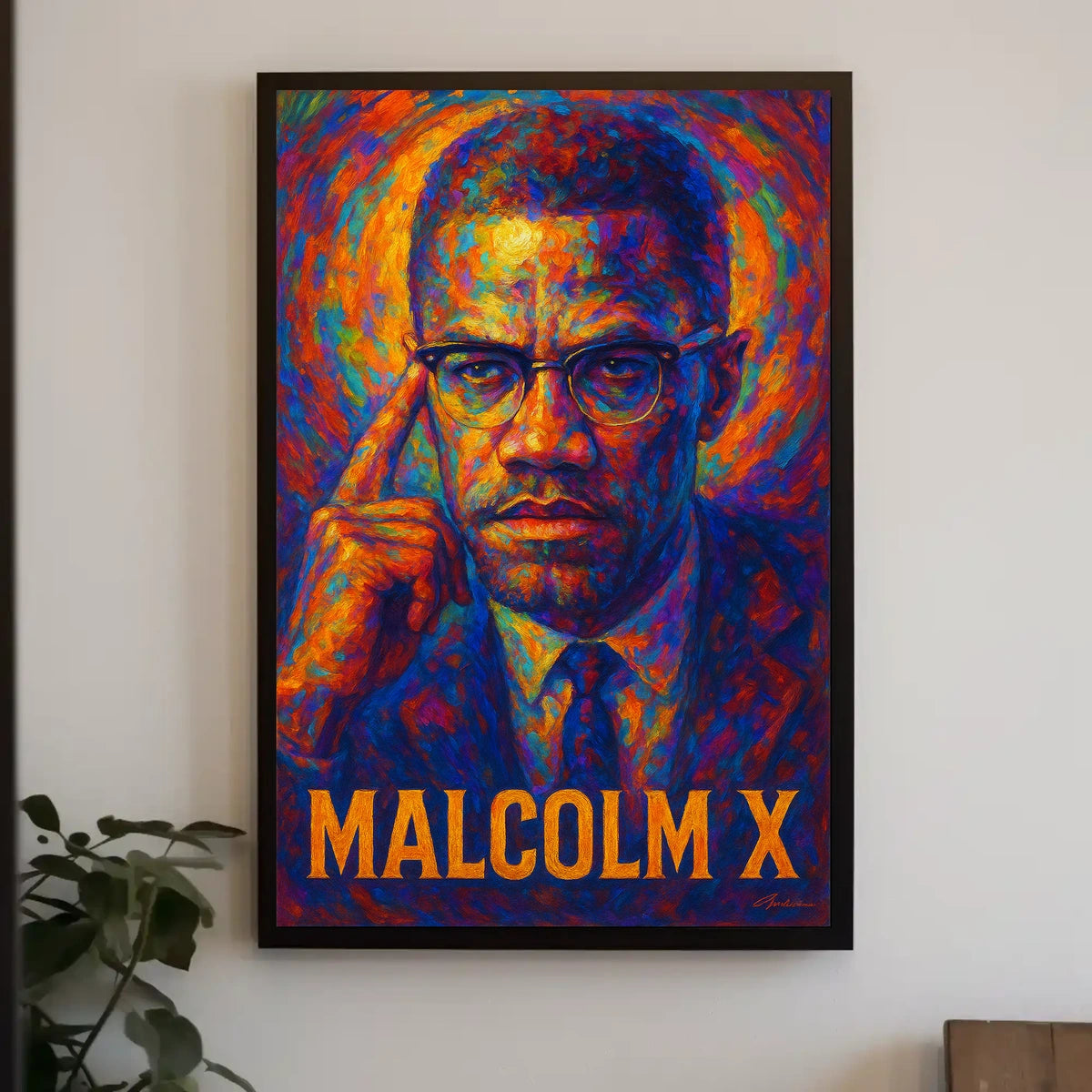 Malcolm X Iconic Leader Poster