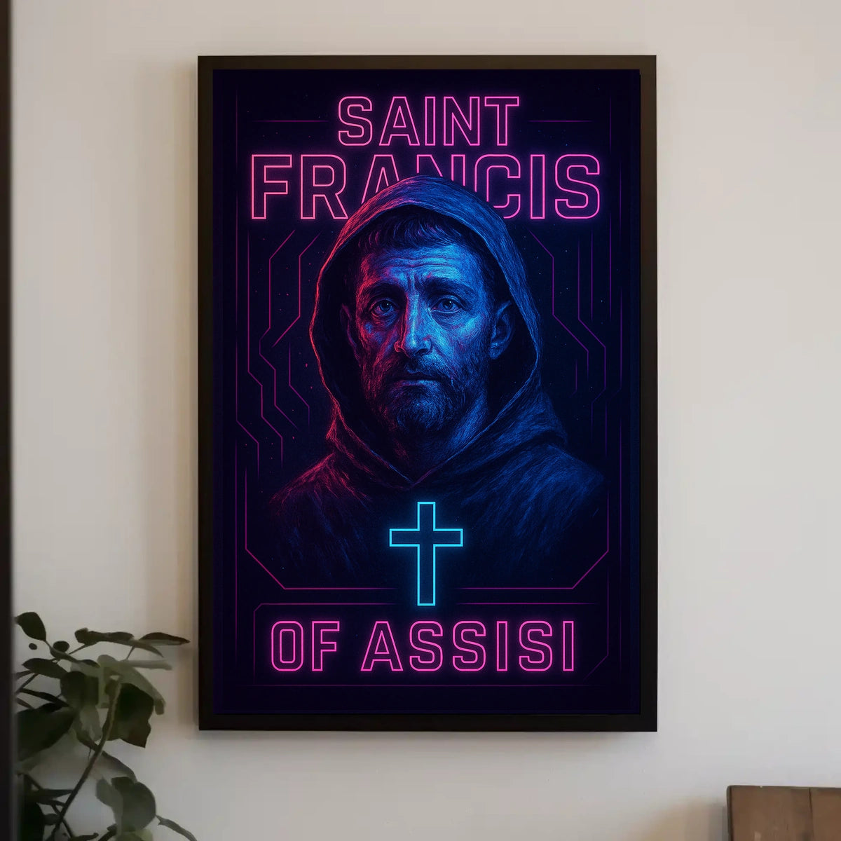 Saint Francis Of Assisi Catholic Devotional Art Religious Heritage Poster