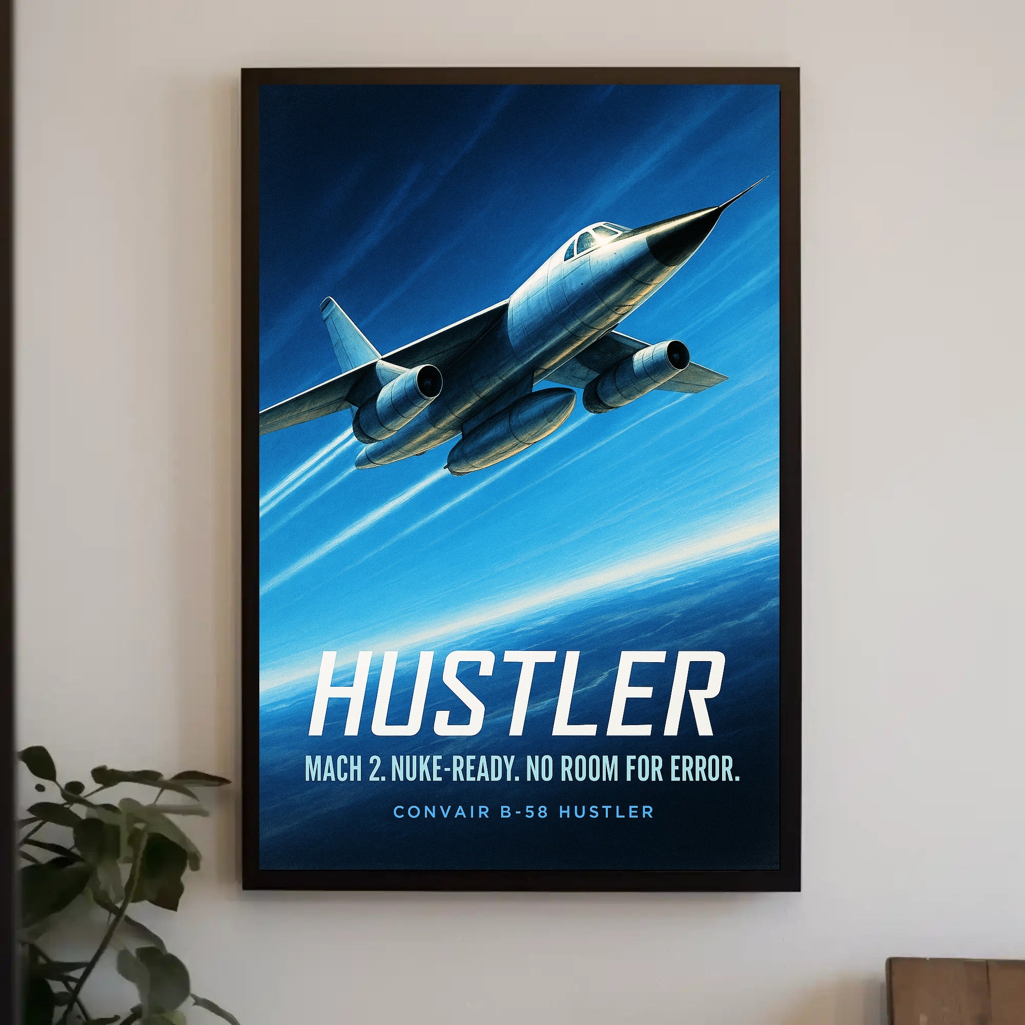 Convair B-58 Hustler Mach 2 Nuke-Ready Poster PosterGoat