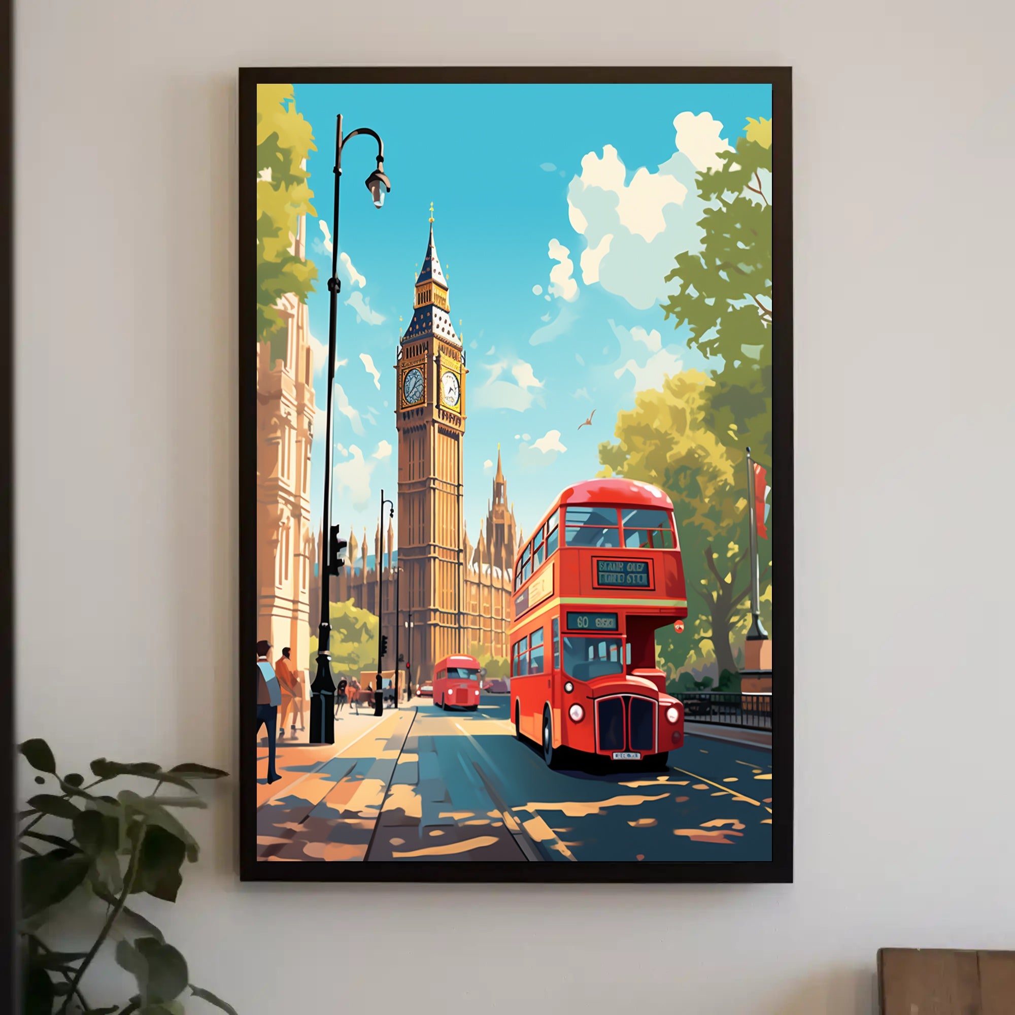 London Cityscape With Big Ben Poster