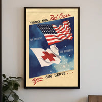 Serve Through the Red Cross Poster PosterGoat