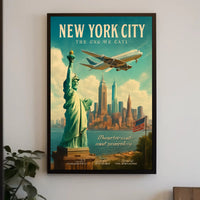 Vintage New York City Travel Poster PosterGoat