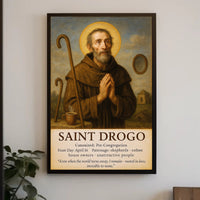 Saint Drogo Patron Saint Poster PosterGoat