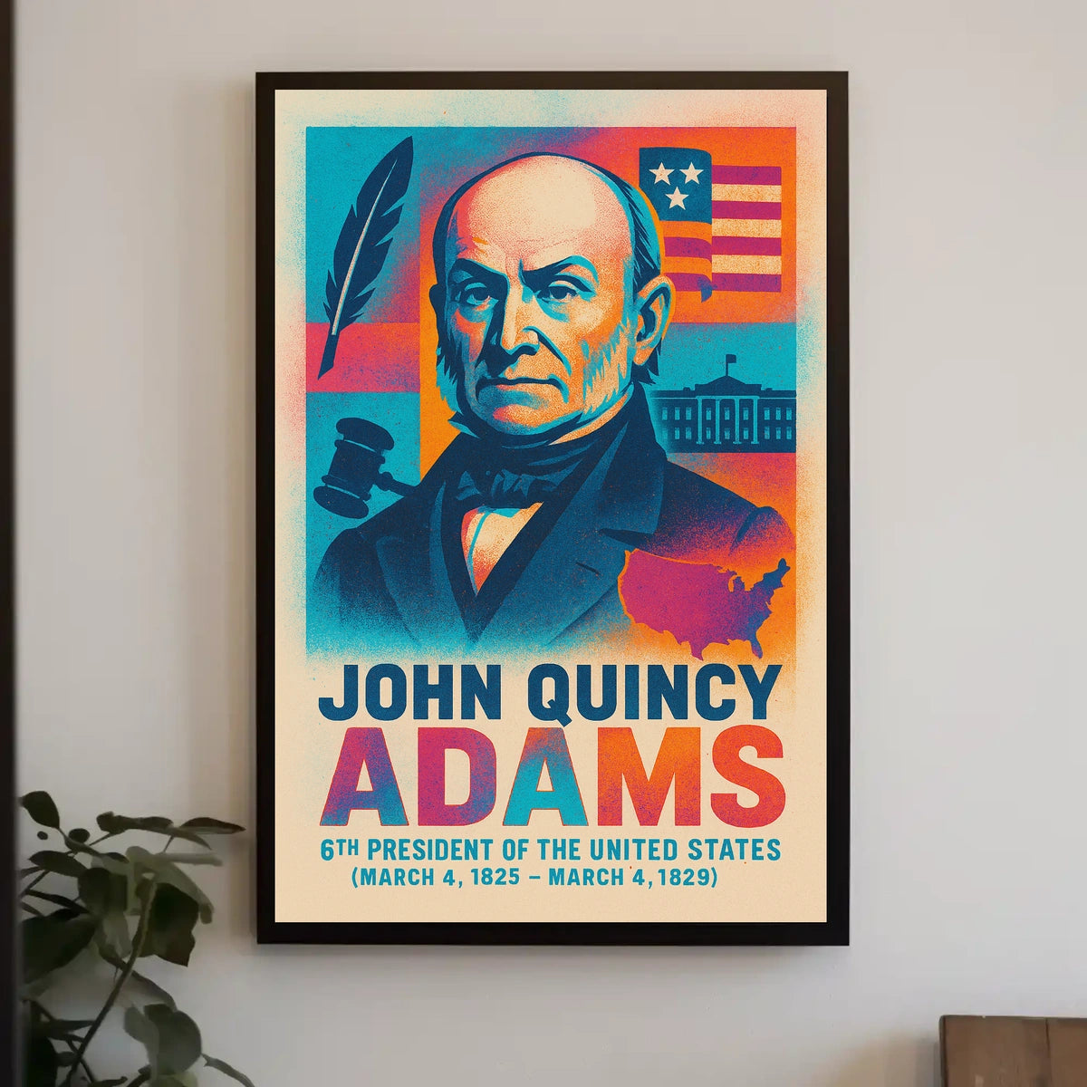 John Quincy Adams 6th President Poster