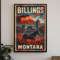 Billings Montana Scenic Wanderlust Poster