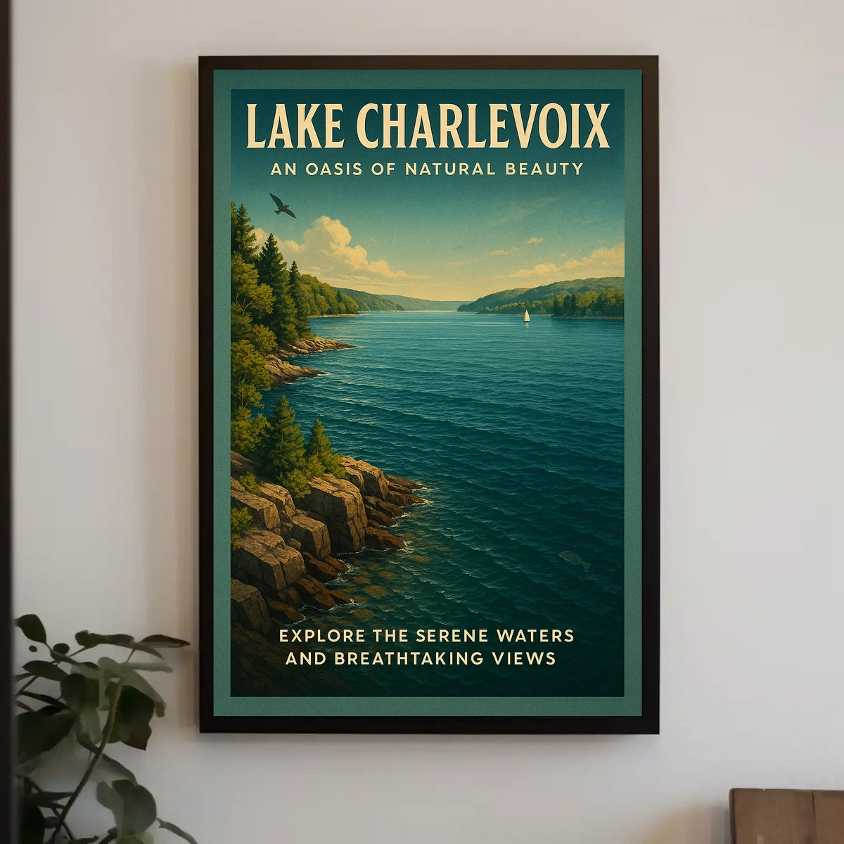Lake Charlevoix An Oasis Of Natural Poster
