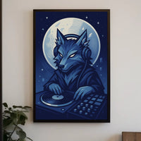 Dj Wolf Under The Moon Poster