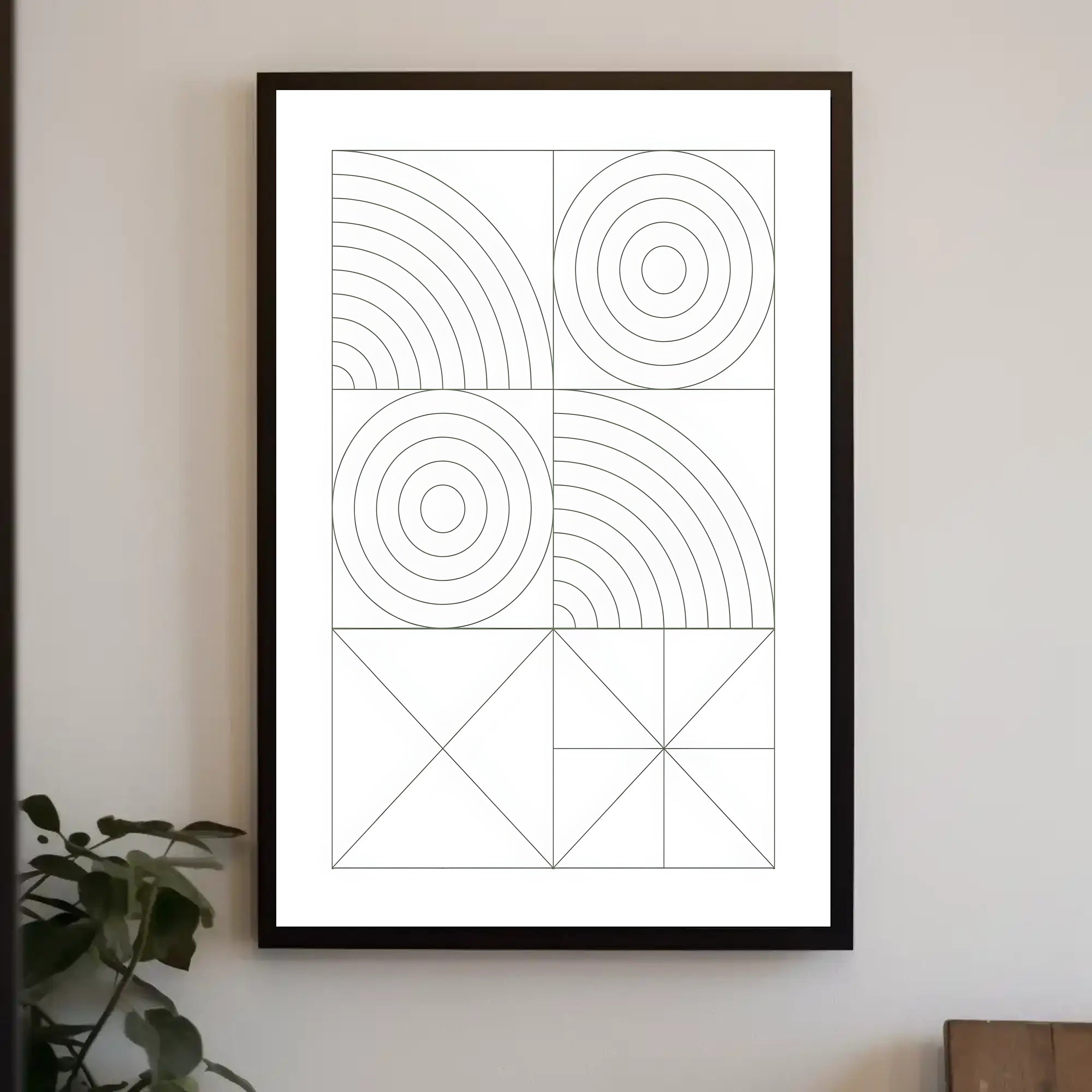 Abstract Geometric Patterns Poster