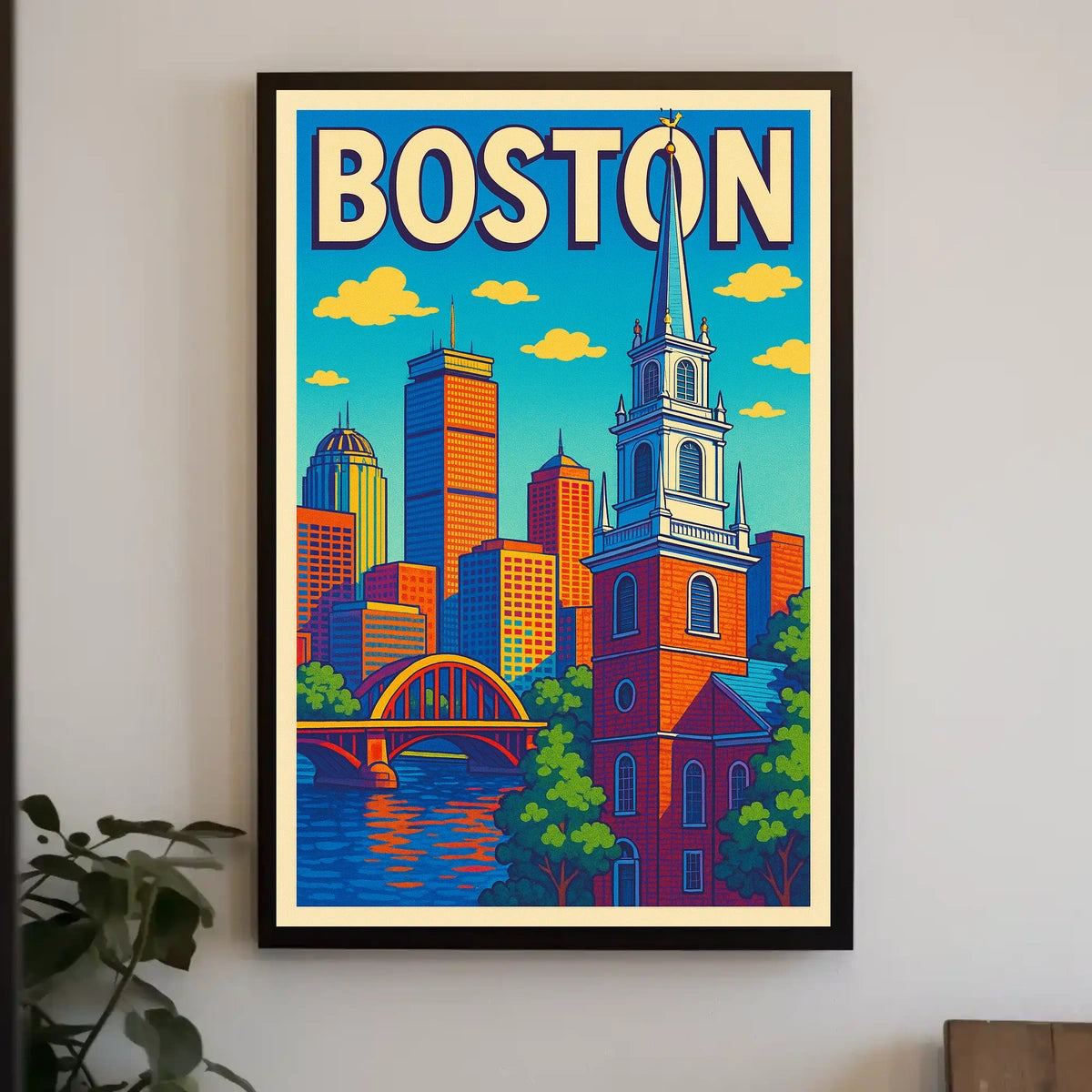 Boston Cityscape Poster
