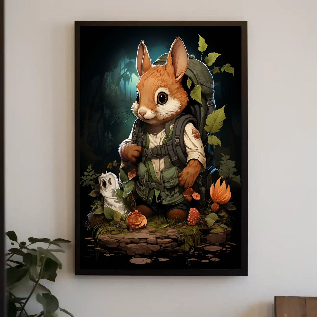 Adventurous Woodland Wanderer Poster