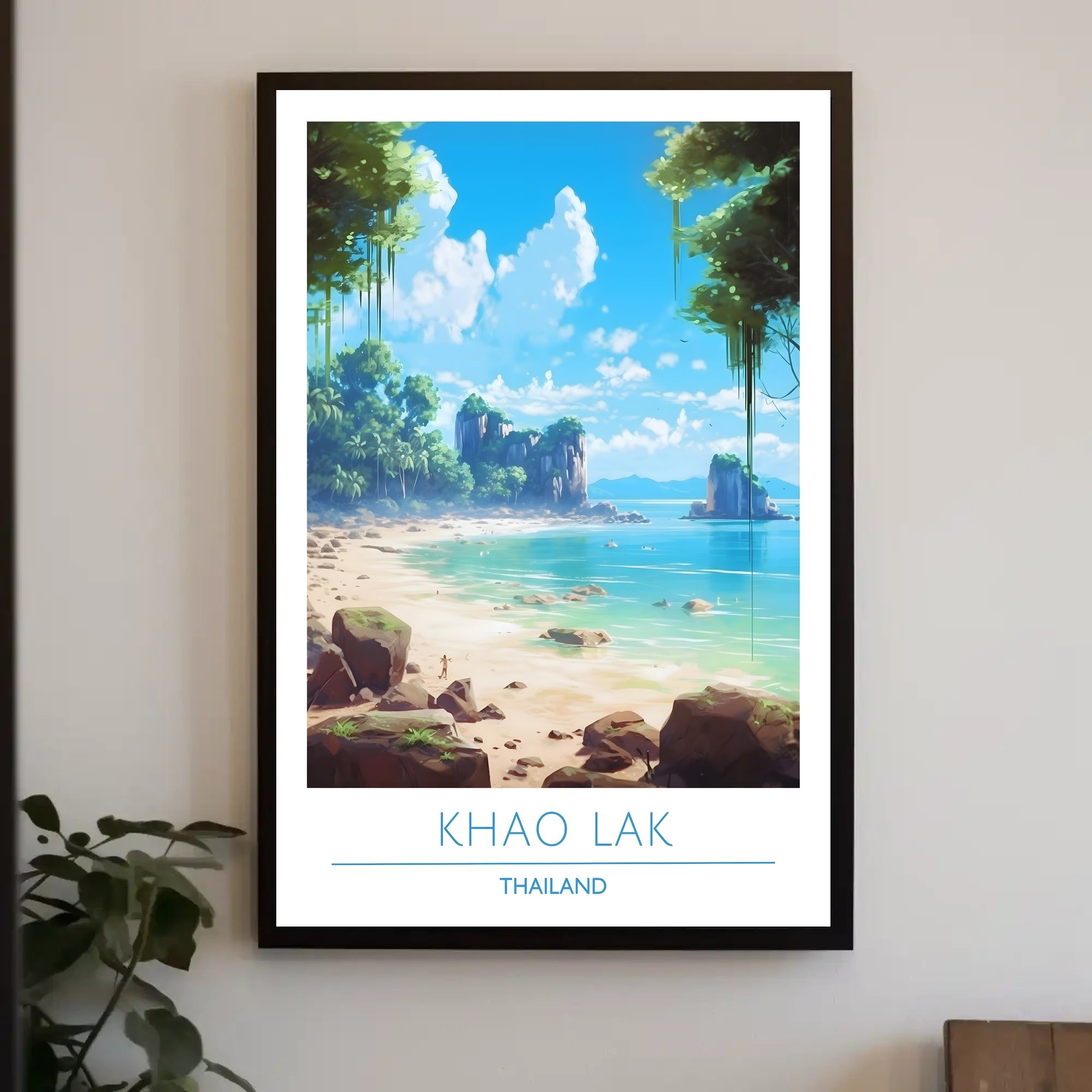 Serene Coastal Escape Poster