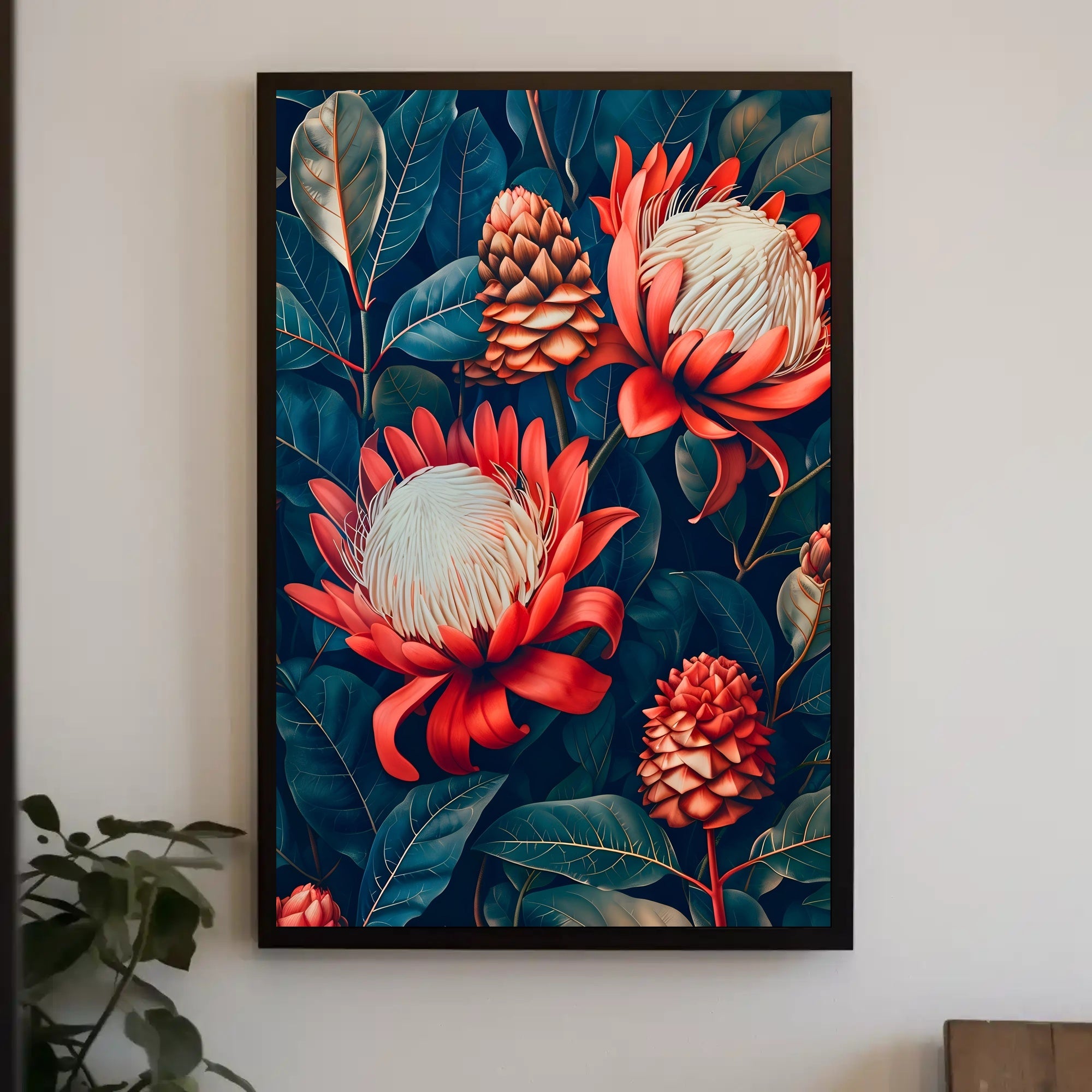 Vibrant Floral Symphony Wall Art Print