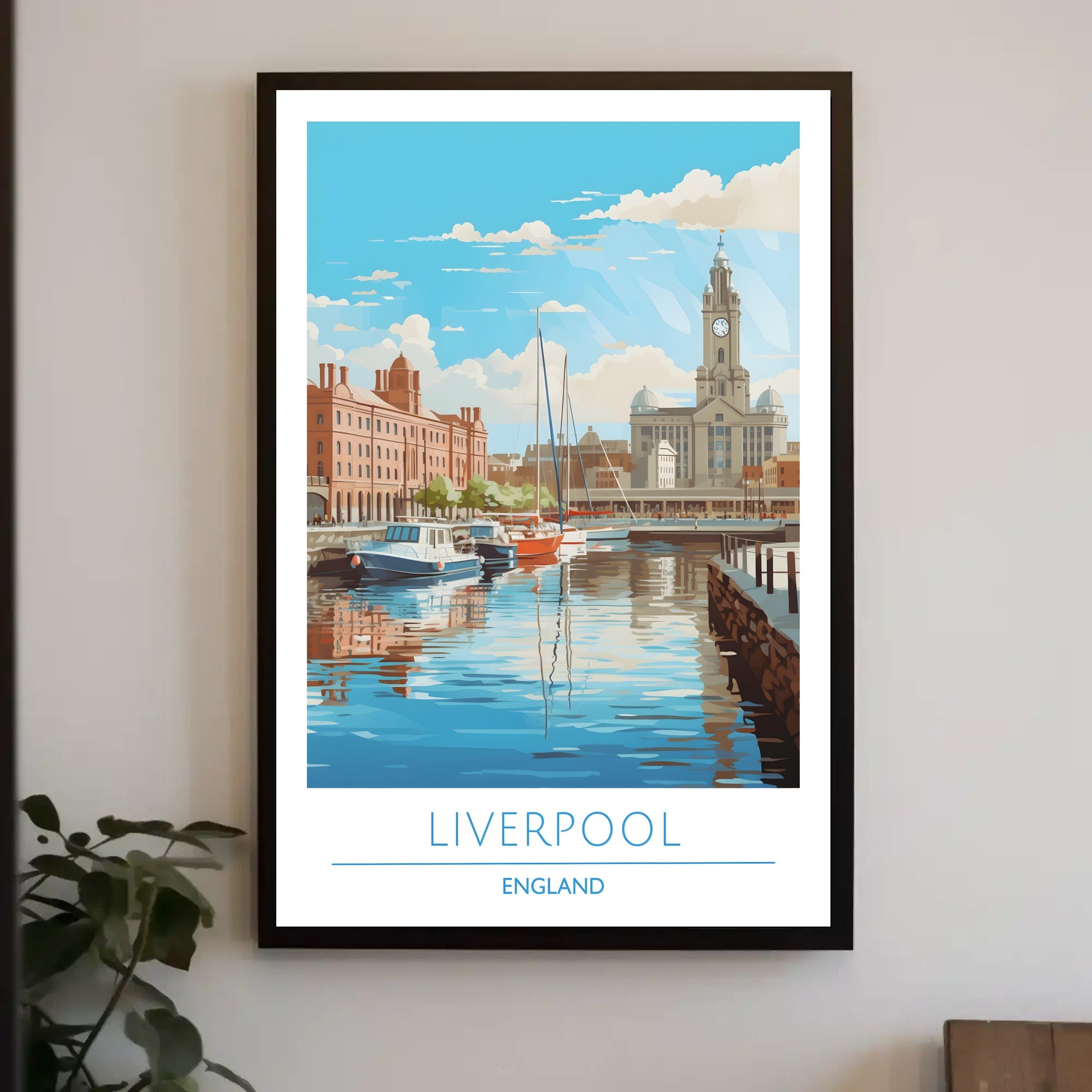 Scenic View of Liverpool Poster