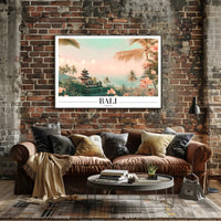 Tropical Tranquility: Balinese Landscape Travel Poster