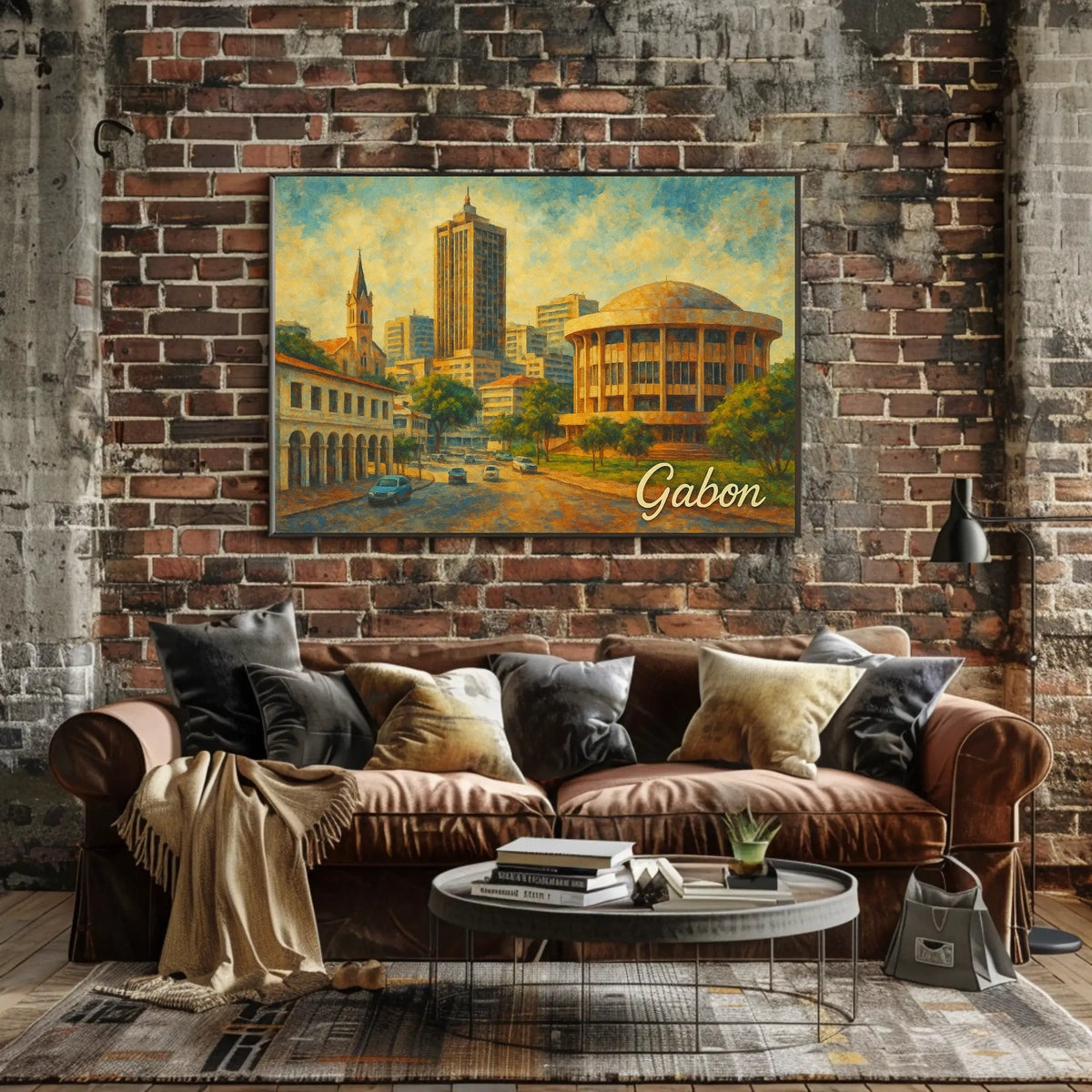 Gabon Cityscape Poster