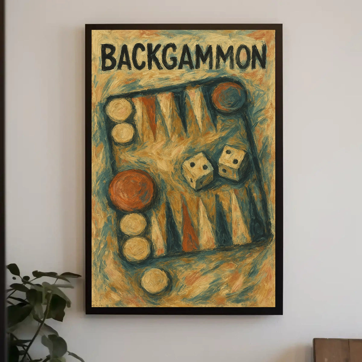 Backgammon Artistry Poster