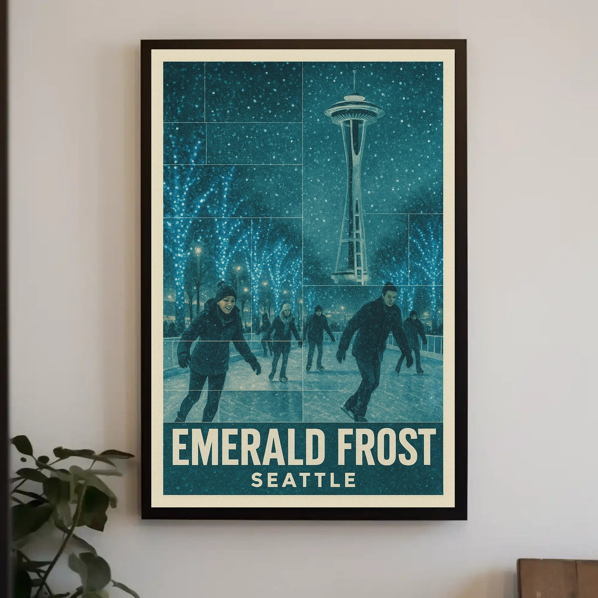 Emerald Frost Seattle Poster