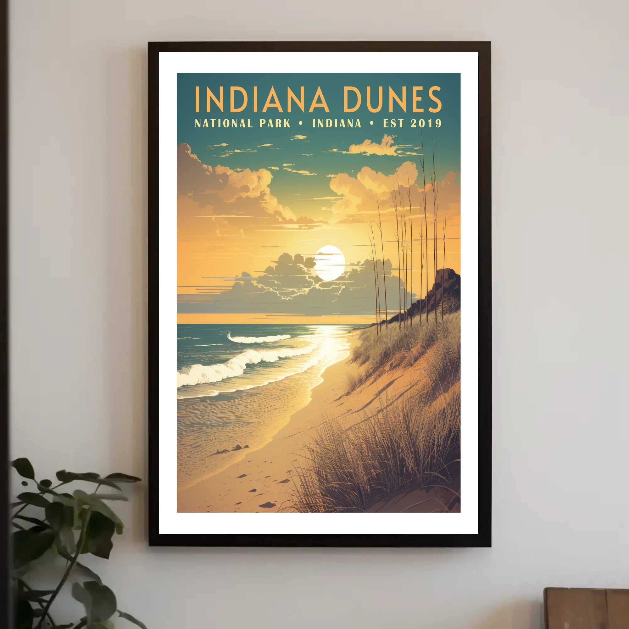 Indiana Dunes National Park Scenic Poster Print