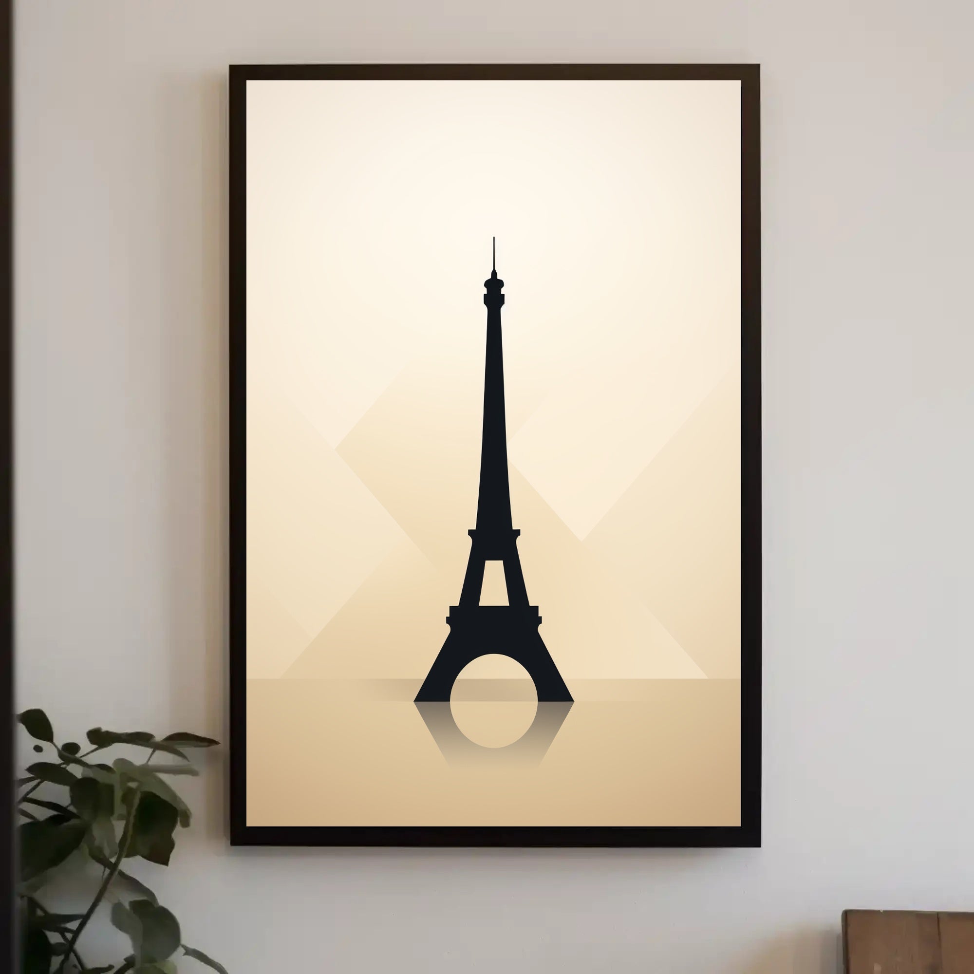 Eiffel Tower Silhouette Poster