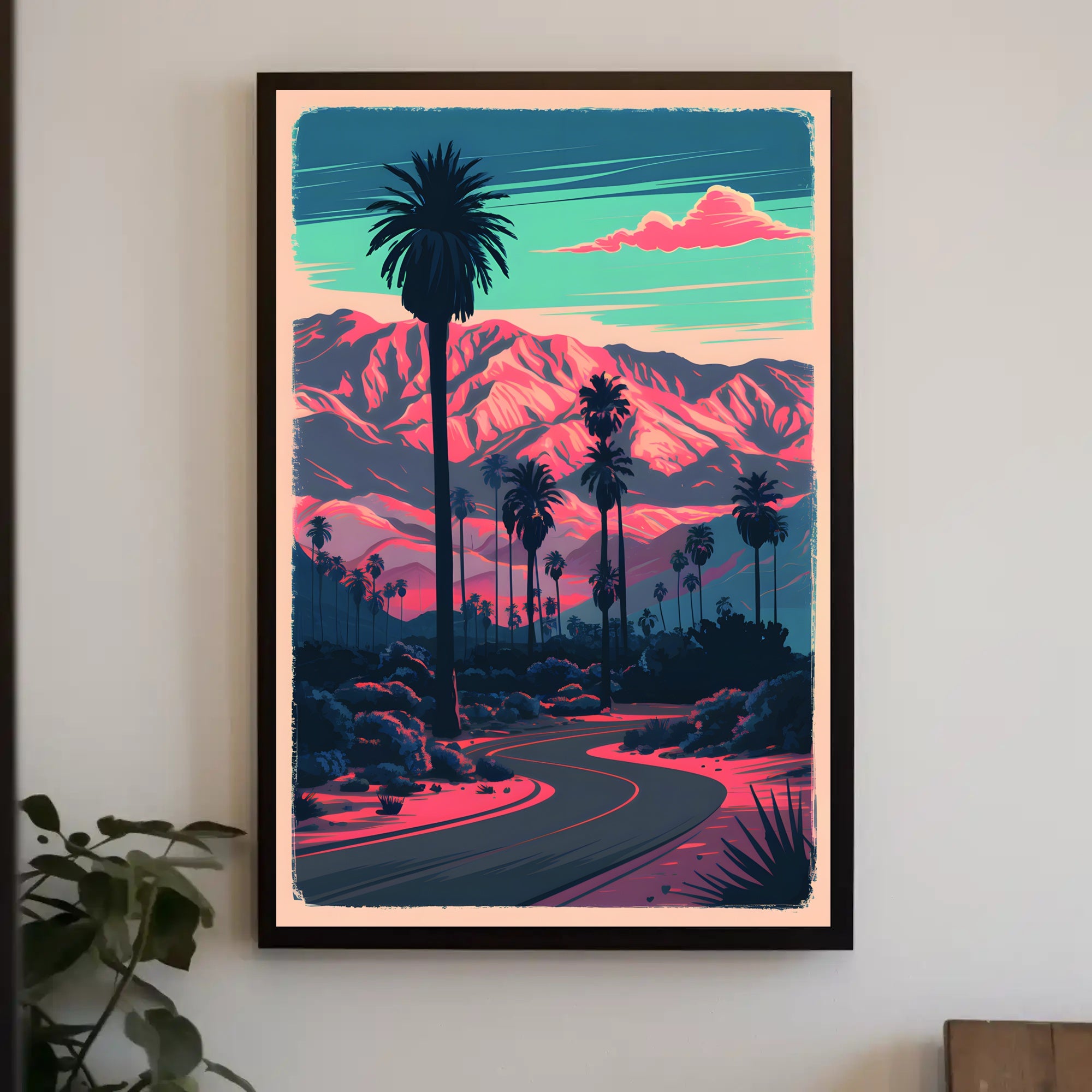 Desert Sunset Serenity Poster