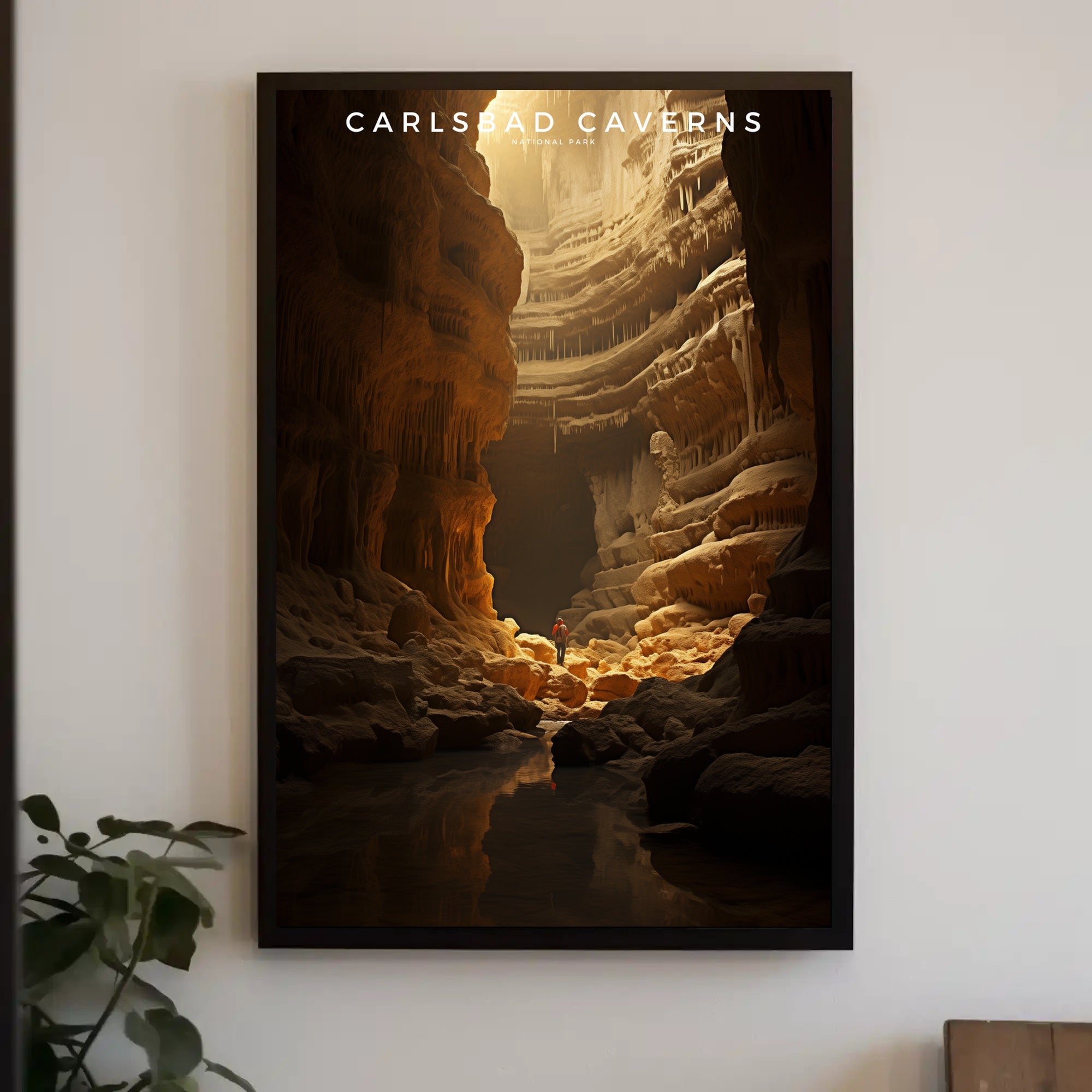 Carlsbad Caverns Travel Poster Vintage Wall Art
