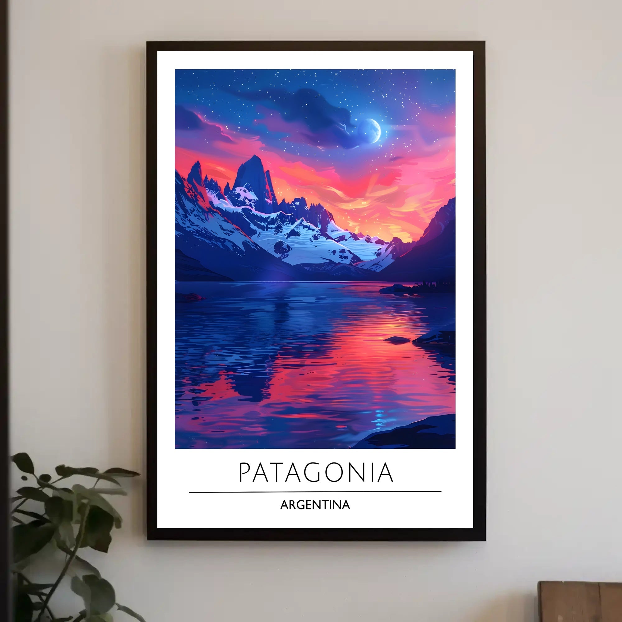 Patagonia Nightscape Travel Poster