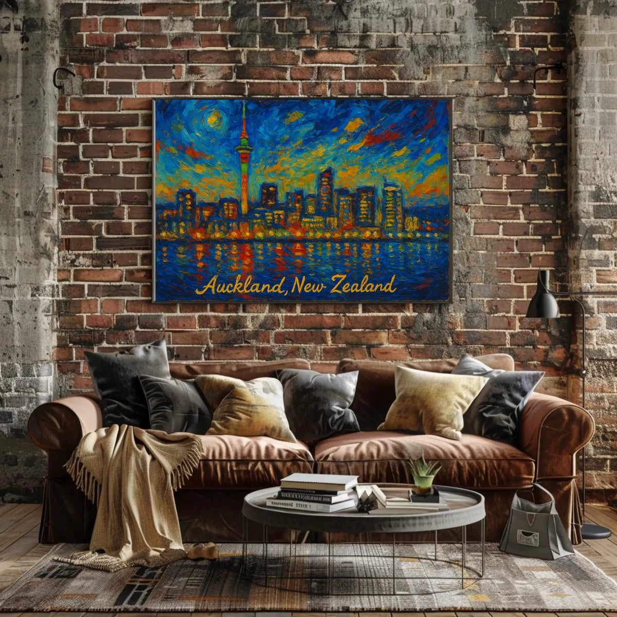 Auckland Skyline at Dusk Poster