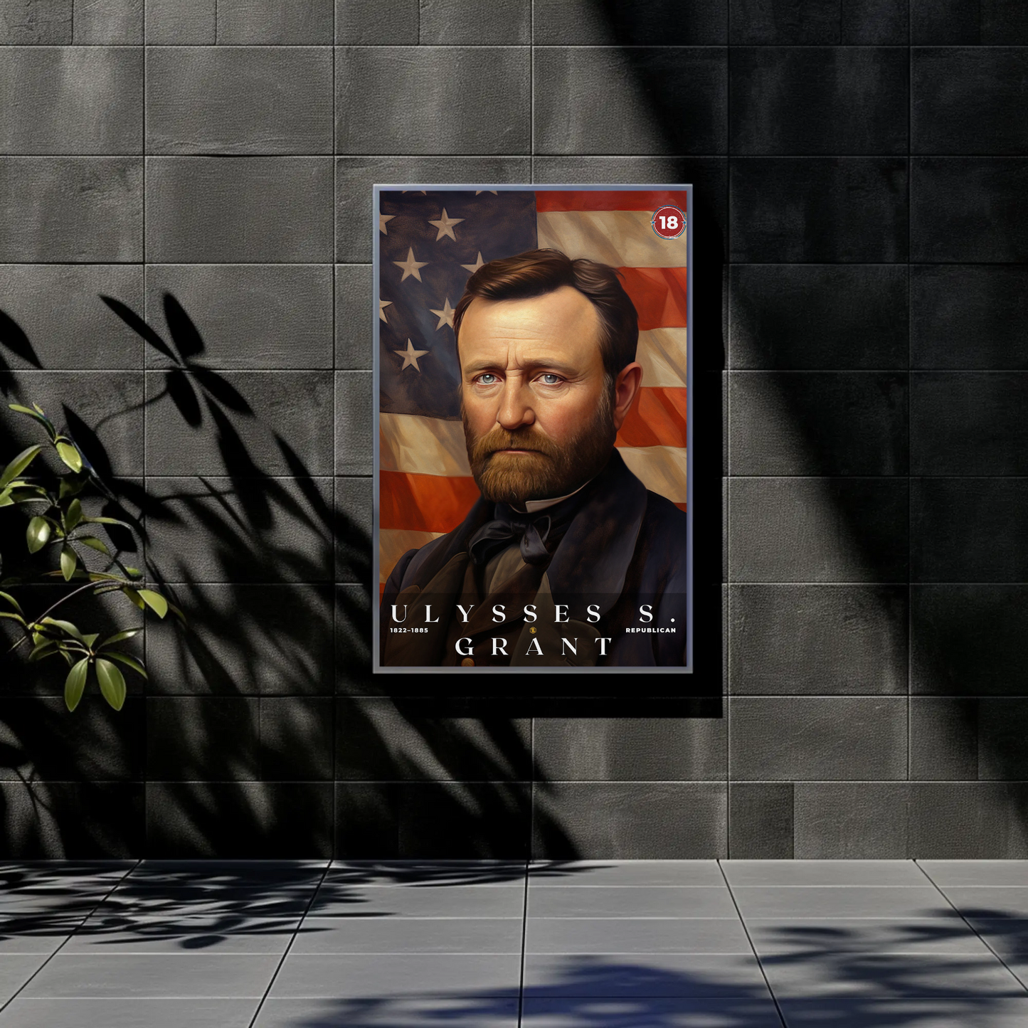 Ulysses S. Grant 18th President Of The United States Portrait