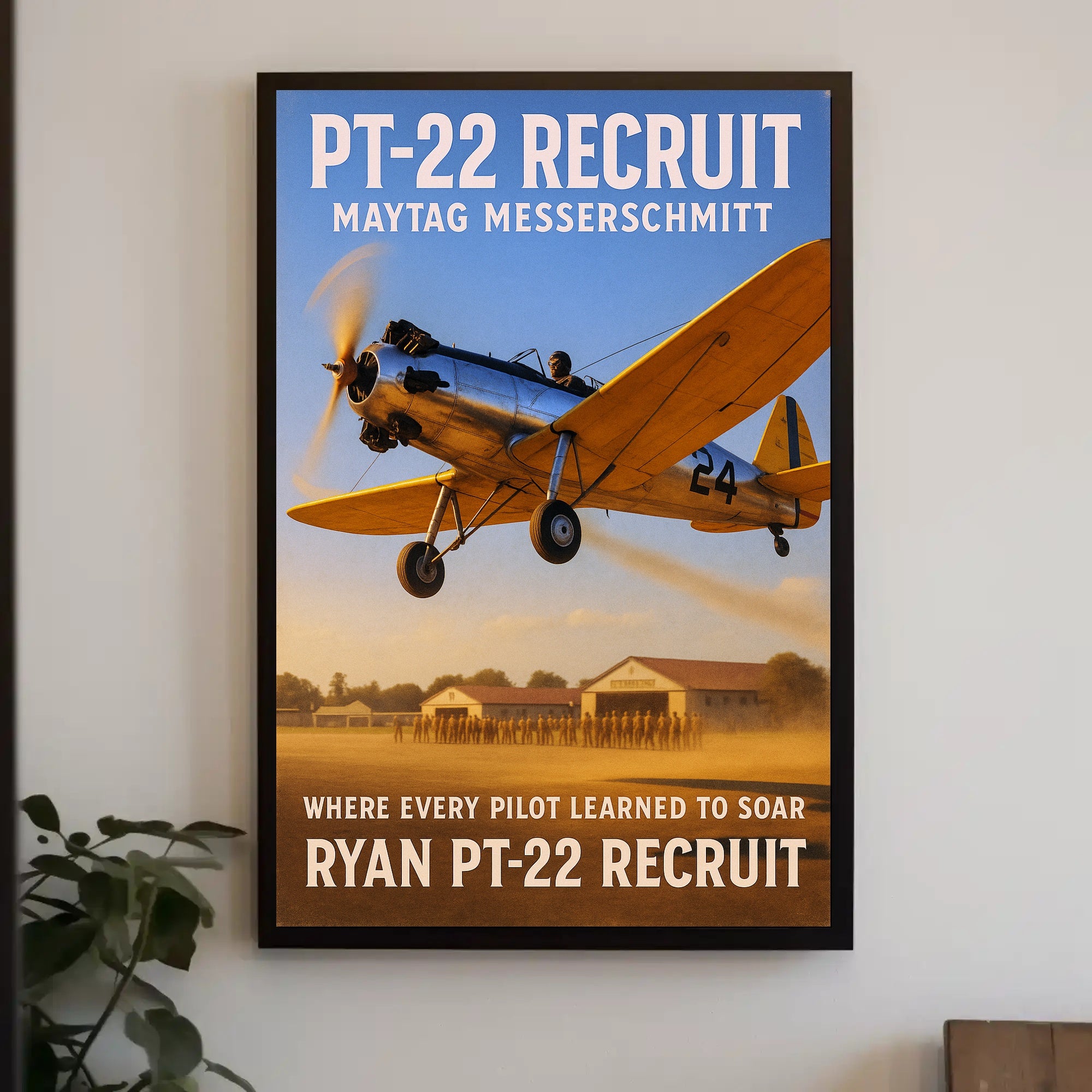 PT-22 Recruit Aviation Training Poster PosterGoat