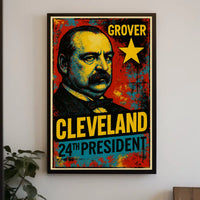 Grover Cleveland 24th President of the United States Graffiti Pop Art Poster
