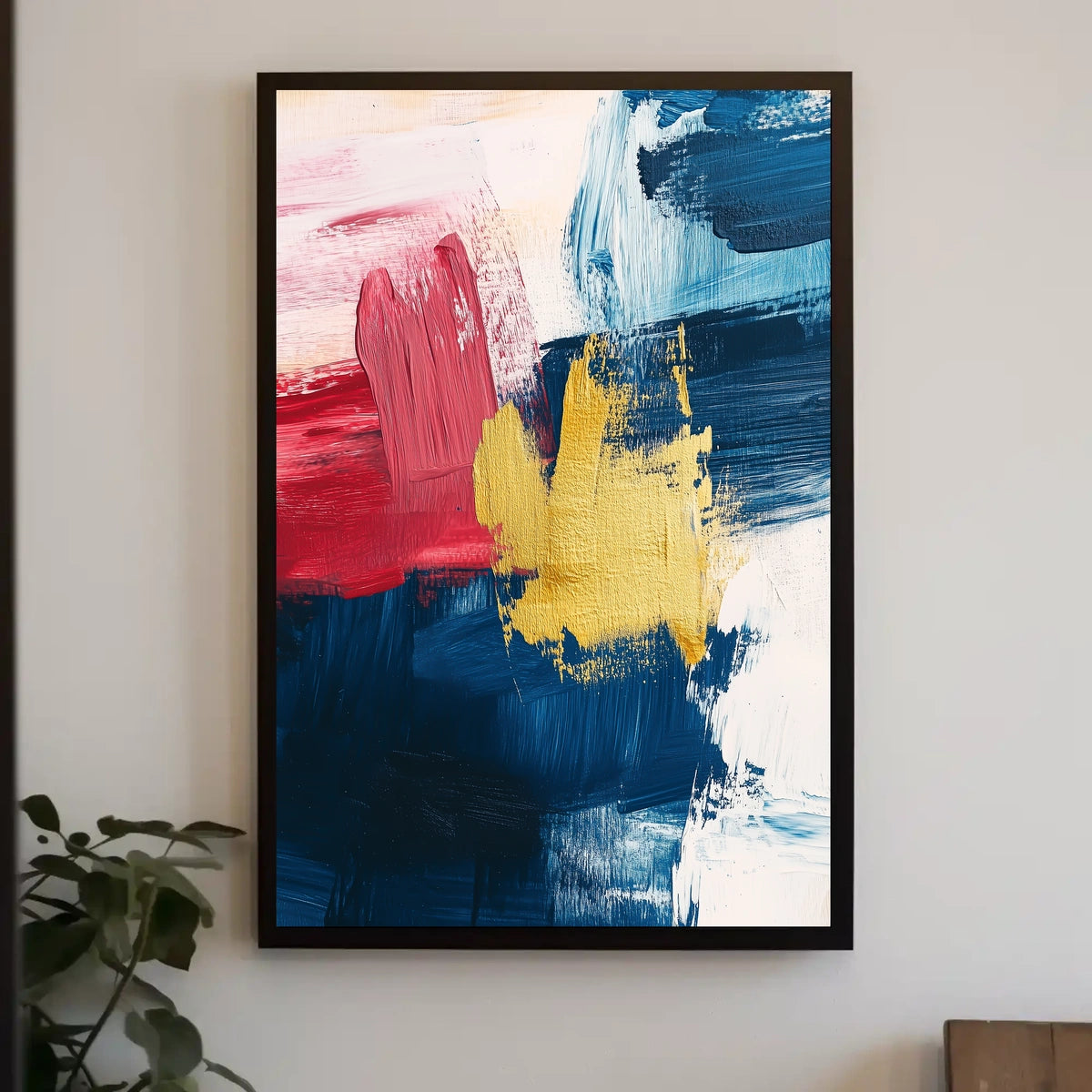 Modern Abstract Layered Color Field Composition Poster