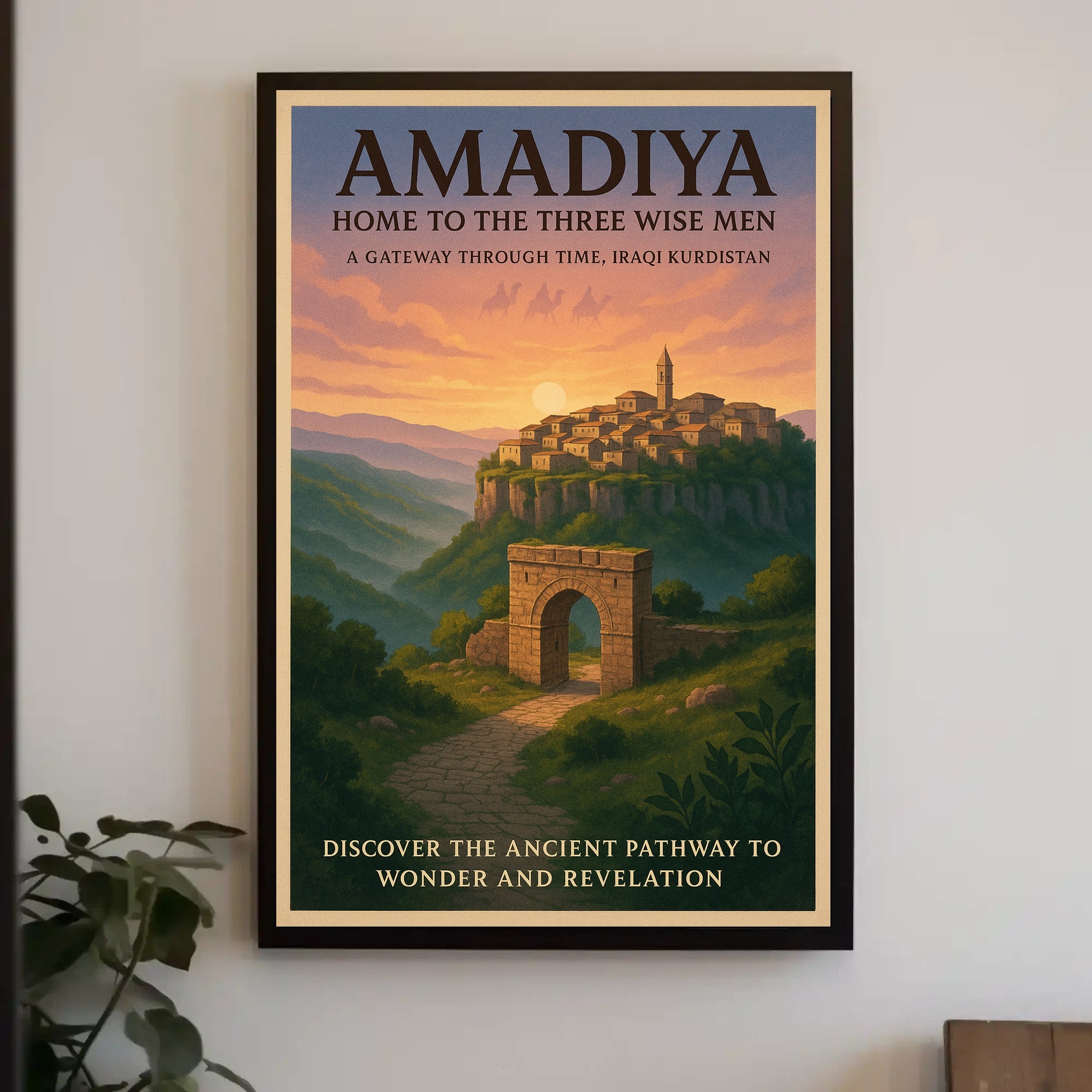 Amadiya Home to the Three Wise Men Poster PosterGoat